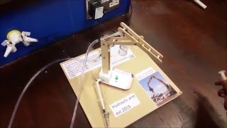 Hydraulic arm project using syringes and lollipop sticks [upl. by Natsuj]