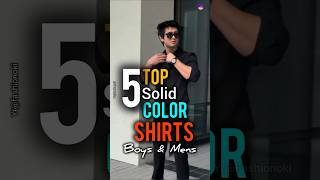 Top 5 best color shirt for mens 🔥shorts fashion mensfashion [upl. by Eteragram]