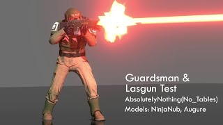 Guardsman and Lasgun test Warhammer 40k animation [upl. by Lyrehc]