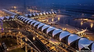 ✈ Bangkok Airport Full Tour ✈ Suvarnabhumi Airport Tour ✈ [upl. by Tennaj]