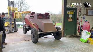 Sd Kfz 223 Progress Update Moving from Fabrication to Assembly Workshop [upl. by Airdnassac]