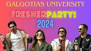 Galgotias University Freshers Party 🥳❤️2024 DILLI KA LAUNDA INDIAN POLICE FORCE [upl. by Ahsinam935]