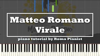 Matteo Romano  Virale piano tutorial Sanremo 2022 [upl. by Arreic]