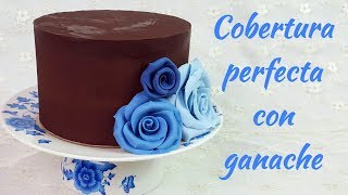 Como rellenar y cubrir una tarta con ganache con un acabado perfecto  Mi tarta preferida [upl. by Foushee337]