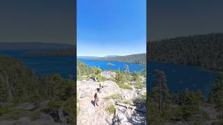 Diving into the beauty of Emerald Bay SouthLakeTahoe Travel tahoe tahoelife insta360 hiking [upl. by Isac]