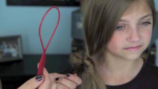 ازاي اعمل فيونكه في شعري خطوه بخطوه  How to make Ponytail Bow [upl. by Nuri970]