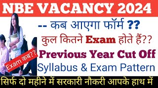 Nbe Notification 2024।।Nbe New Vacancy 2024।।Nbe 2024।।Nbe Recrutument 2024।।Nbe Form Date 2024।।Nbe [upl. by Fullerton]