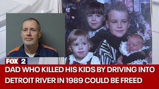 Dad who drove family into Detroit River killed his kids in 1989 could be freed [upl. by Cara]