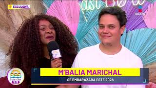 Mbalia Marichal será MADRE por QUINTA vez al lado de su esposo Alejandro Tinajero  Sale el Sol [upl. by Hras]