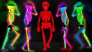 Spooky Scary Skeletons Dancing  Halloween Rhymes for Kids by Teehee Town [upl. by Adriano329]