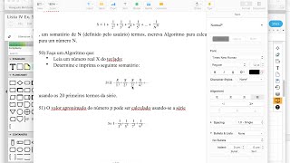 Algoritmos  Ler x determinar e imprimir o somatório lista IV Ex 50 [upl. by Vasileior]