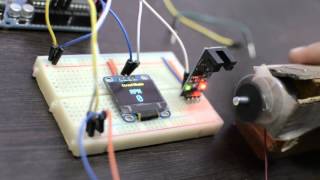 DIY RPM Tachometer with Arduino  RPM Counter [upl. by Merlin]