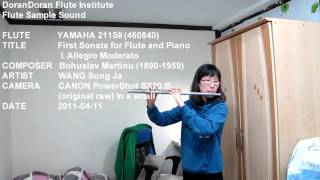 Sample Sound  YAMAHA 211SII  Bohuslav Martinu First Flute Sonata H306  플루트 샘플 소리 야마하  마르티누 [upl. by Gautea]