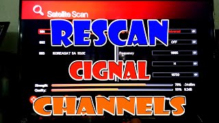 How to Rescan Cignal HDSD Channels wout using Factory Reset  Resetting your Cignal Box Receiver [upl. by Aicnelav]