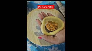 PURAN POLI RECIPEHOW TO MAKE PURAN POLI पूरन पोली रेसिपी recipe shorts [upl. by Anaig]