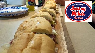 Eating Jersey Mikes Hoagies [upl. by Ricardama]