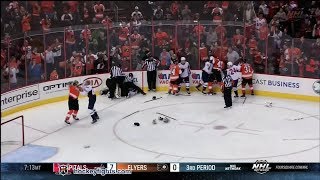 Capitals vs Flyers line brawl Nov 1 2013 [upl. by Maloney]