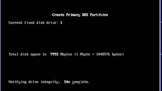 how to use fdisk command in dos Tutorial explained in English [upl. by Ibocaj]