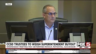 Trustees to decide fate of CCSD Superintendent possible successor Wednesday [upl. by Enneyehs811]