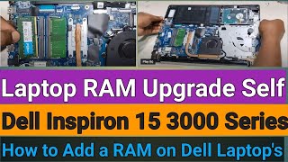 Laptop RAM Extend  Crucial 8GB DDR4 2666mhz RAM upgrade  Dell Inspiron 15 3000 Laptop RAM upgrade [upl. by Shedd]