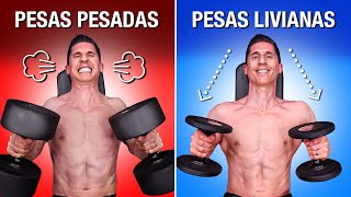 Pesos Pesados VS Ligeros para Desarrollo Muscular CUÁL ES MEJOR [upl. by Alysia]