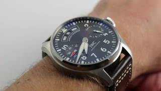 IWC Big Pilot Annual Calendar Spitfire Ref 502702 Watch Review [upl. by Llerdnod677]