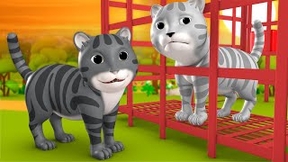 Kali Aur Safed Billi Hindi Moral Stories for Kids 3D Animated काली और सफेद बिल्ली कहानी Cat Tales [upl. by Adele]