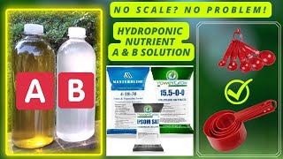 Mix Your Own Hydroponic Nutrient Solution At Home With or Without A Scale  DIY Hydroponic Solution [upl. by Eniahs]