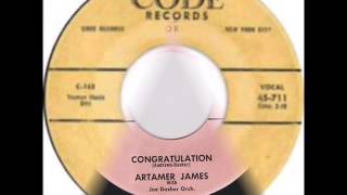 ARTAMER JAMES amp GROUP  CONGRATULATION  DITTY BOP WALK  CODE 711  1958 [upl. by Ojibbob]