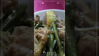 Adobong manok with sitaw food filipinofood shortvideo [upl. by Deelaw19]