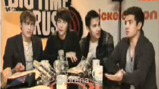 Big Time Rush live chat nickelodeon parte3 2022010 final [upl. by Sosthenna]