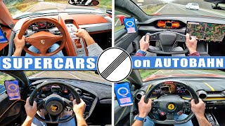 SUPERCARS on AUTOBAHN 5 NO SPEED LIMIT [upl. by Lunna382]