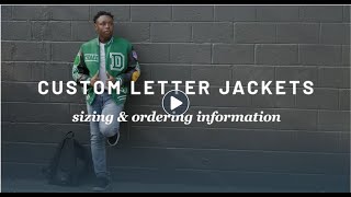 Jostens Letterman Jacket Size and Order Video [upl. by Nived]