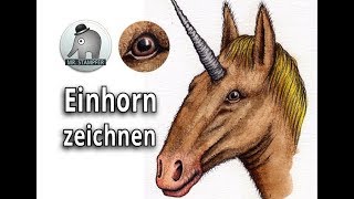 Einhorn zeichnen [upl. by Irrahs]