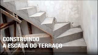 Escada de concreto como ficou Amostra de meu trabalho [upl. by Oringa983]