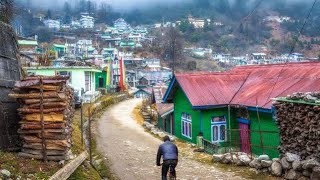 লাচু়ং নর্থ সিকিম। Lachung North Sikkim lachung northsikkim village hills river nature tour [upl. by Eneleh]