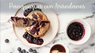 Recetas Panqueques proteicos con Arándanos  Nutricionista Catalina [upl. by Lienad]