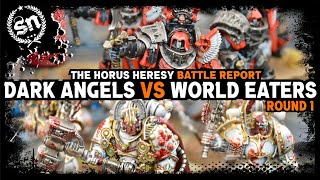 Dark Angels vs World Eaters  Zone Mortalis Battle Report [upl. by Seavey]