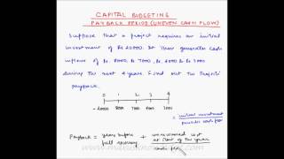 Payback period  Example 2  Uneven cash flow [upl. by Clim]