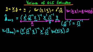 The variance of GLS estimators [upl. by Erena679]