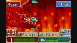 Fire Emblem Harken ORKOs the Fire Dragon [upl. by Horgan]