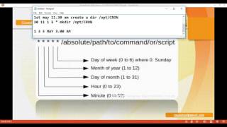 JOB AUTOMATION USING CRON IN UNIXLINUX [upl. by Sonitnatsnoc]