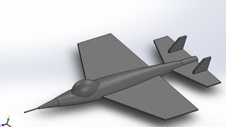 Solidworks Uçak ÇizimiTasarımı Plane Design [upl. by Hsetim]