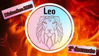 LEO♌️DICIEMBRE 2023🔥1°DECANATO23 julio al 2 agosto🌹Horoscopomensualleodiciembredecanatos [upl. by Antsirhc903]