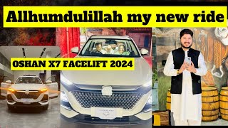 CHANGAN OSHAN X7 FACELIFT FEATURE SENSE WHITE COLOUR 7 SEAT 2024 MY NEW RIDE ALLHUMDULILLAH [upl. by Artied480]