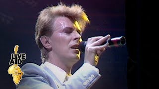 David Bowie  Heroes Live Aid 1985 [upl. by Aiuqram]