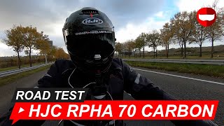 HJC RPHA 70 Carbon FullFace Helmet Road Test  ChampionHelmetscom [upl. by Avis229]