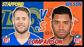 MATTHEW STAFFORD VS RUSSELL WILSON  NFL CAREER STATS COMPARISON [upl. by Hartill]