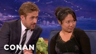 Ryan Gosling Drafts An Interview Buddy From The Audience  CONAN on TBS [upl. by Papke314]