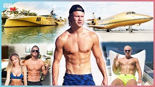 Erling Haalands Lifestyle 2022  Net Worth Fortune Car Collection Mansion [upl. by Ifen]